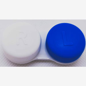 Aufbewahrungsbehälter Weiß / Blau