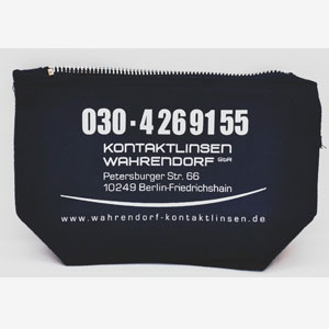 Tasche für Kontaktlinsen-Zubehör (Schwarz)